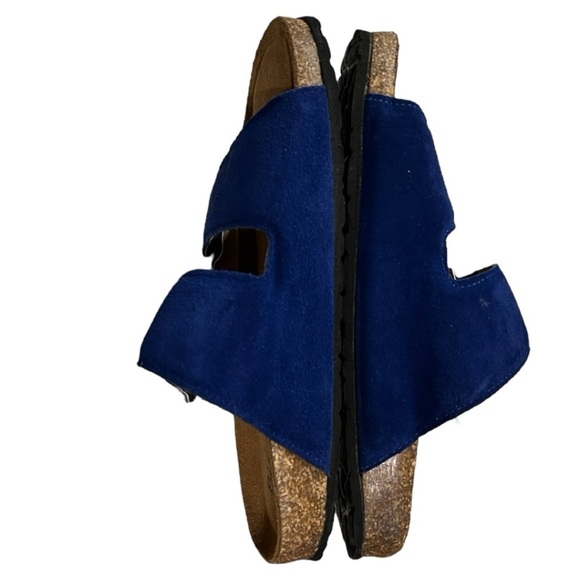 BIO GOLD Blue Slide Cork Bottom Soles Size 7.5 - Picture 8 of 9